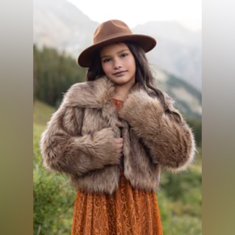 JOYFOLIE FAUX FUR COAT